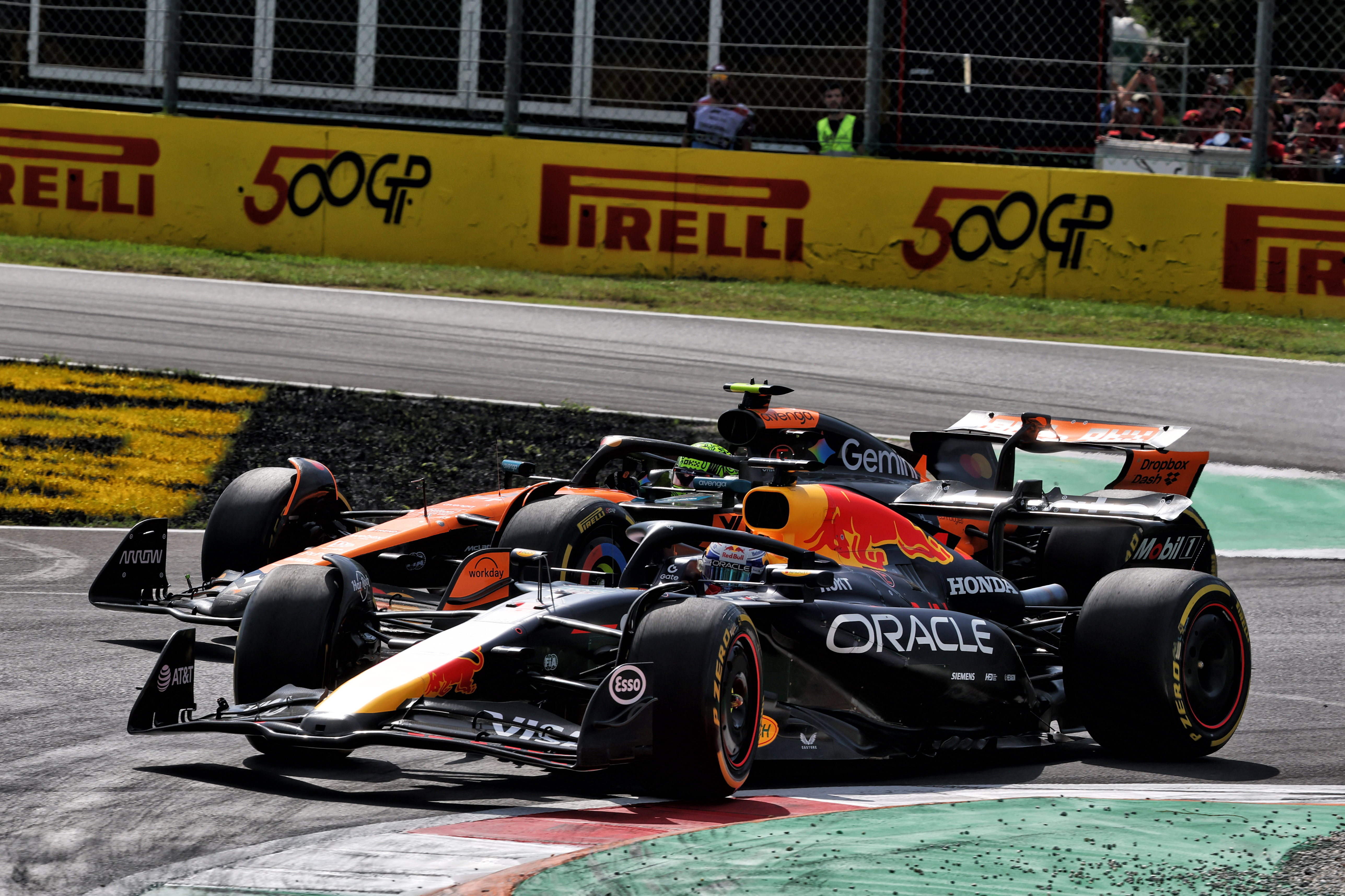 Verstappen Norris Monza race