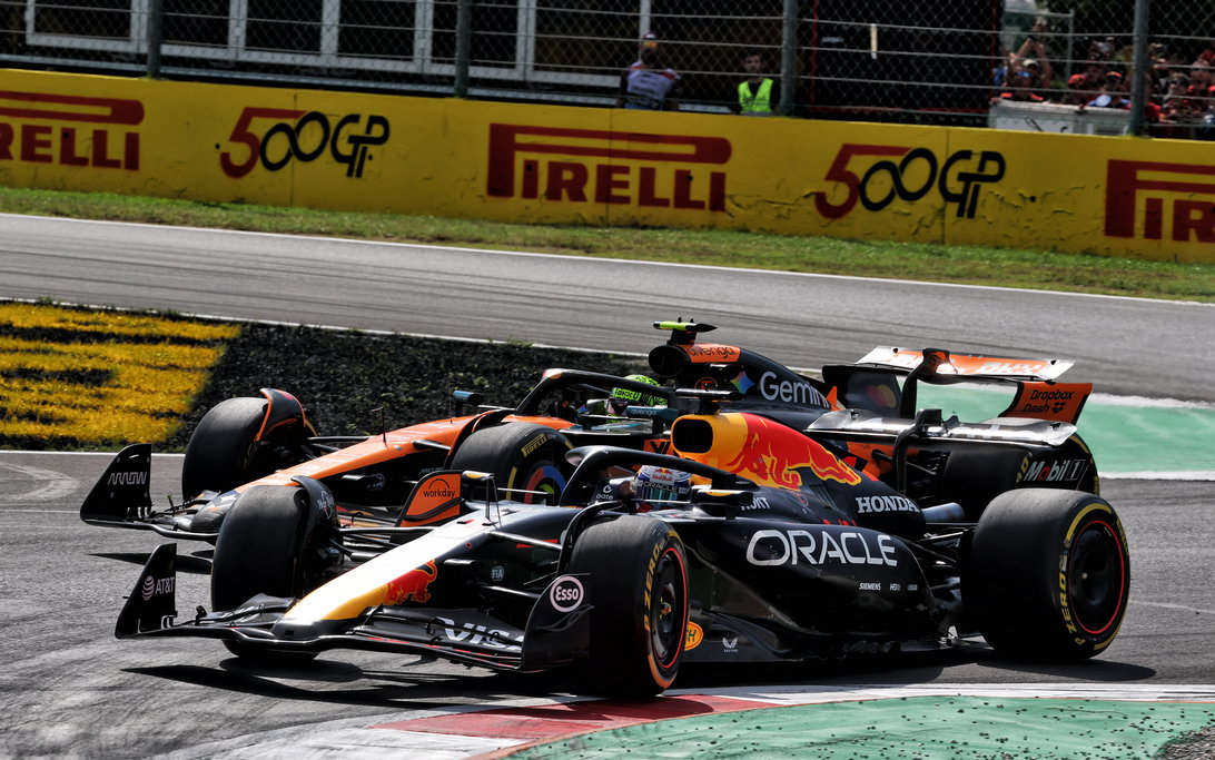 Verstappen Norris Monza race