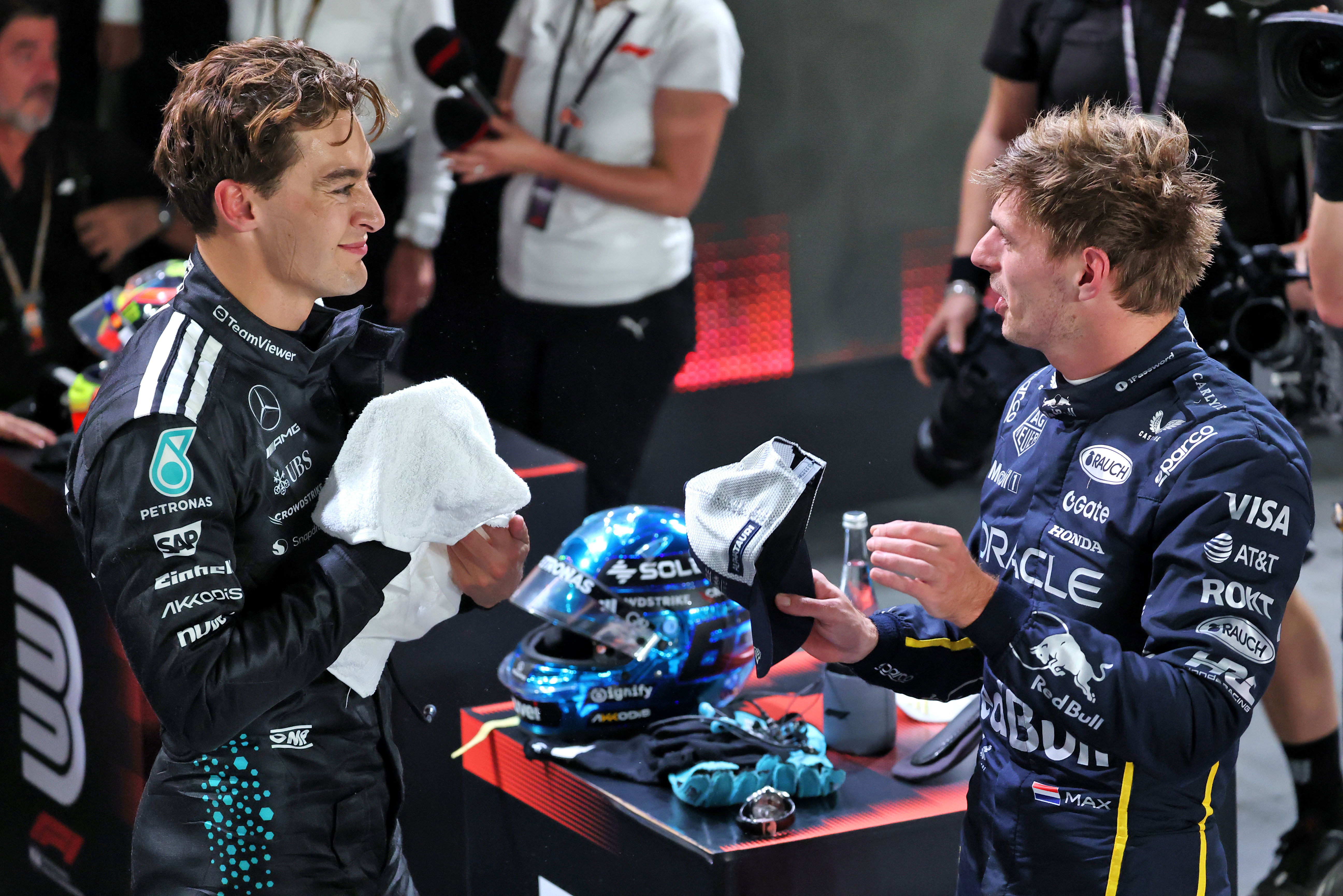 Verstappen Russell Quali Singapore