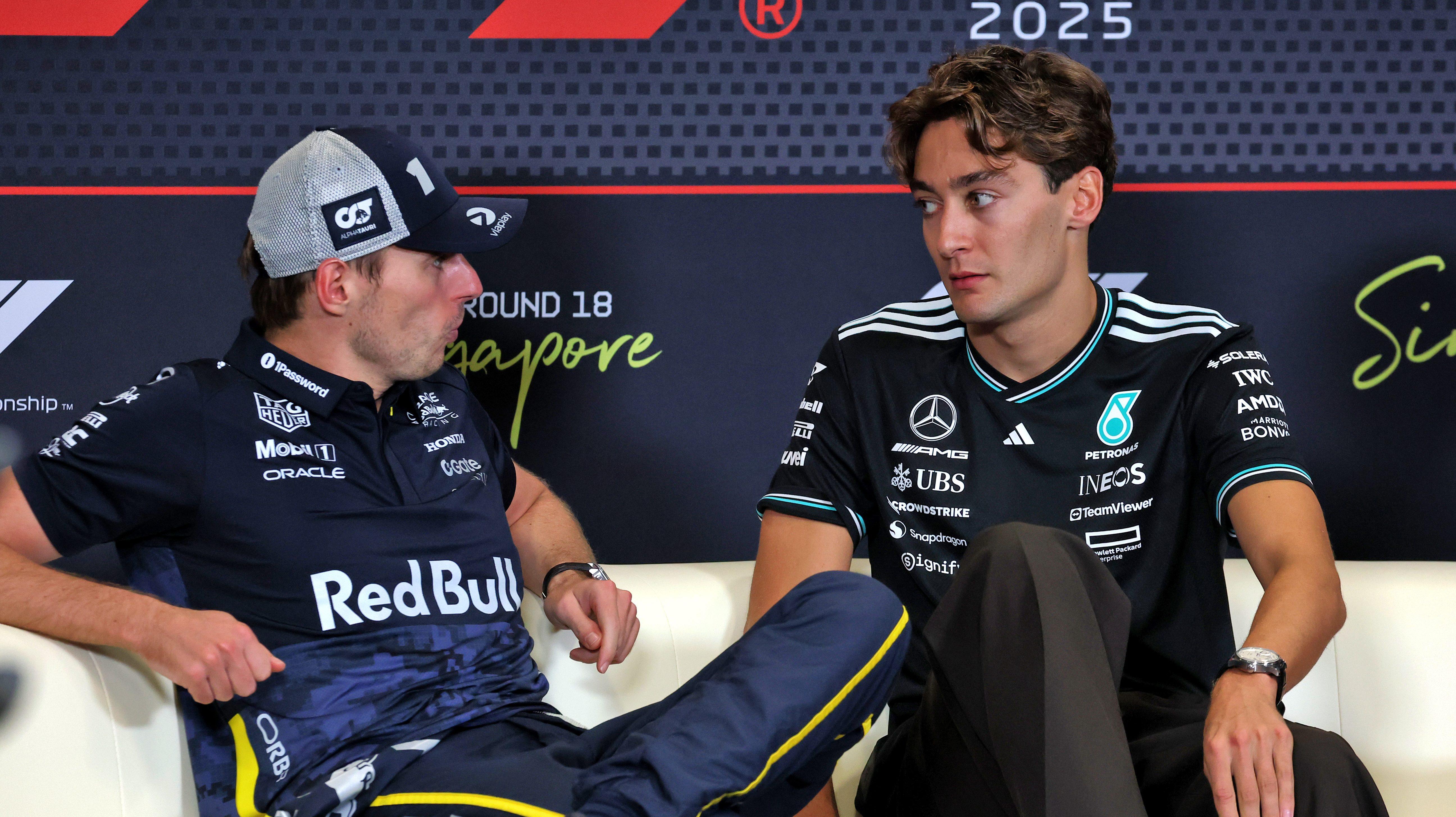 Verstappen Russell Singapore