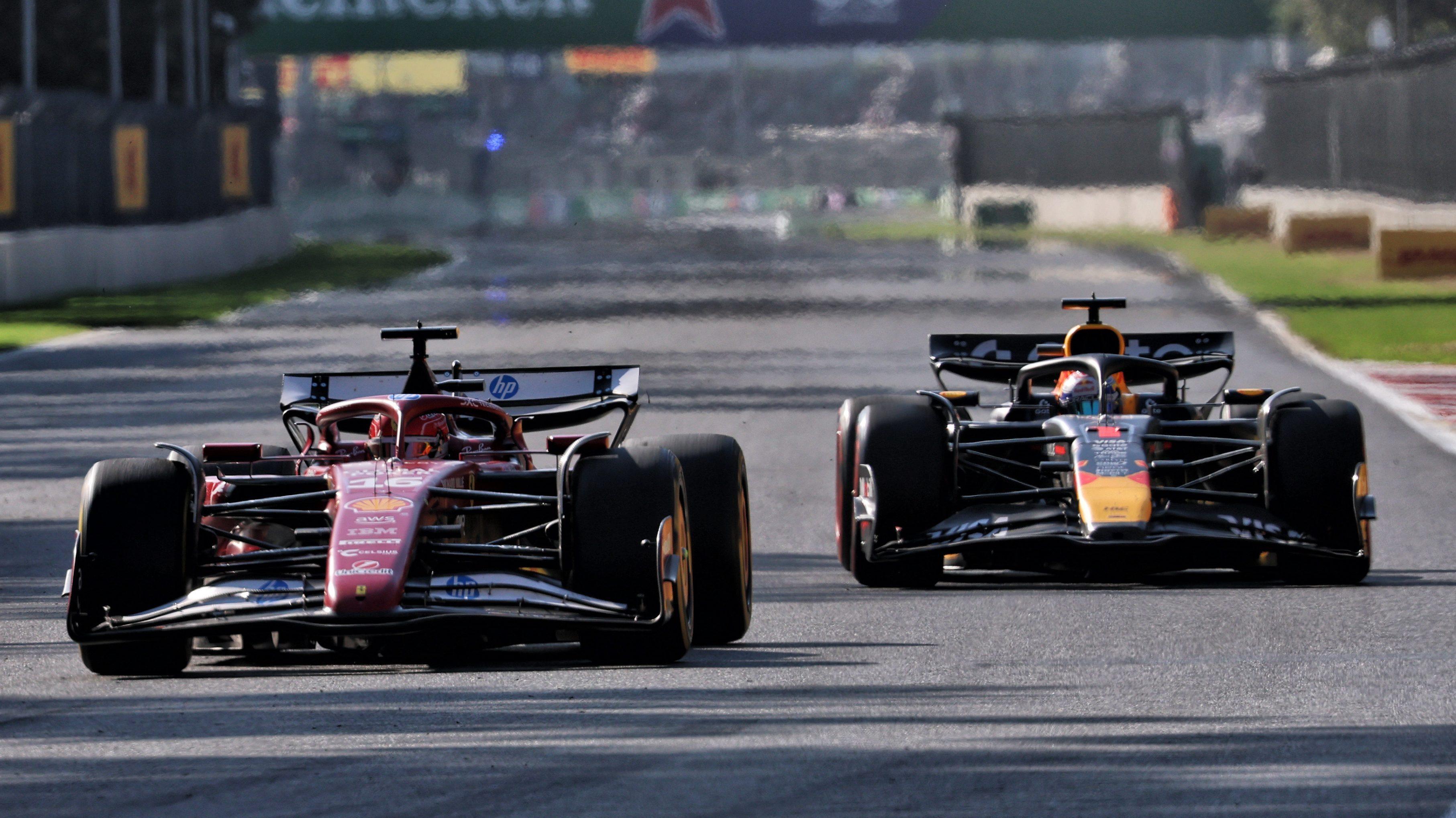 Verstappen Leclerc race Mexico