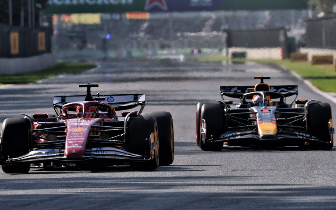 Verstappen Leclerc race Mexico