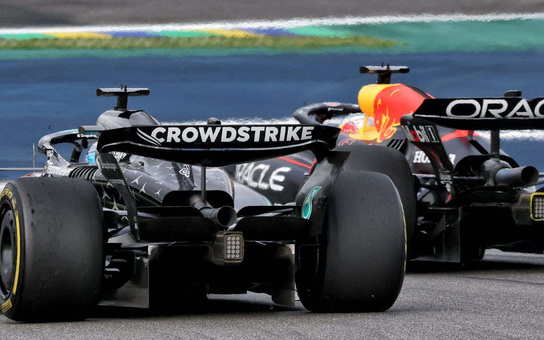 Verstappen Russell Brazil