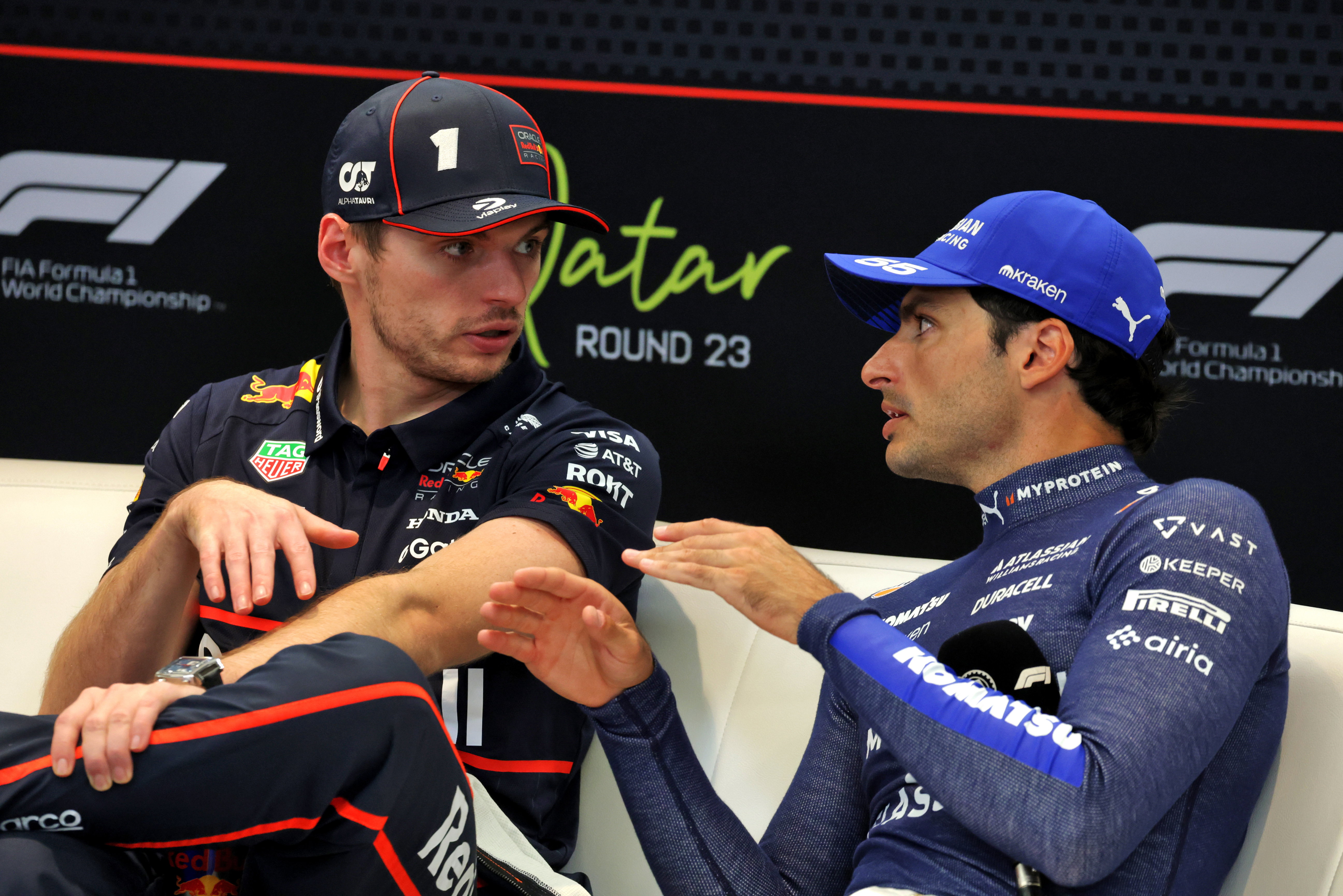 Verstappen Sainz Qatar