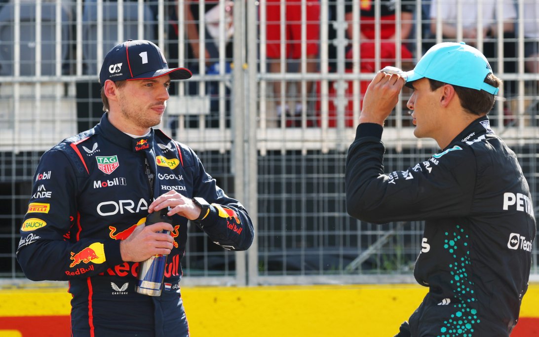 Verstappen Russell Canada Q