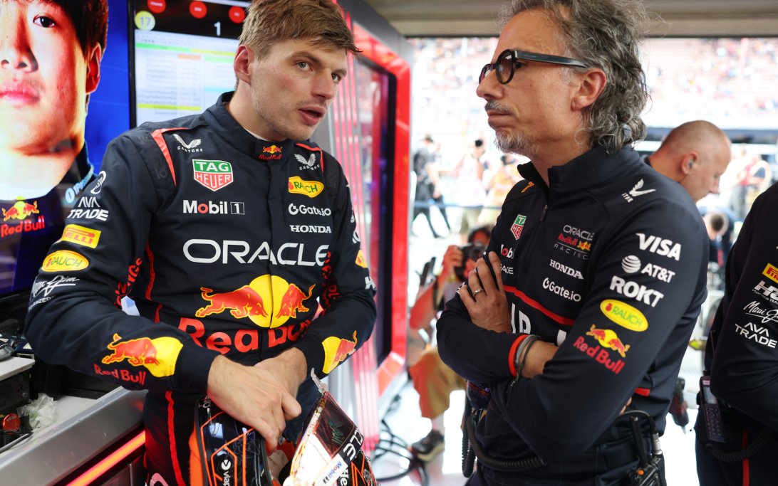 Verstappen Mekies Belgium FP1