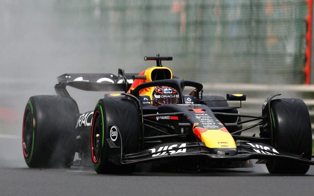 Verstappen Belgium race wet