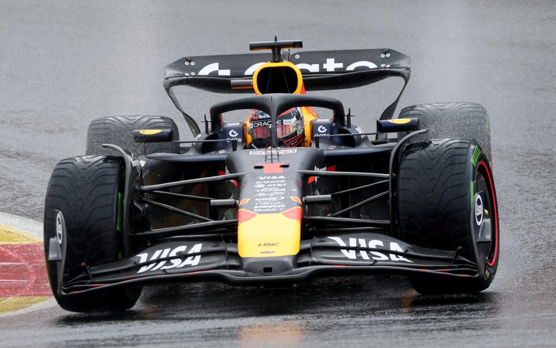 Verstappen race Belgium wet
