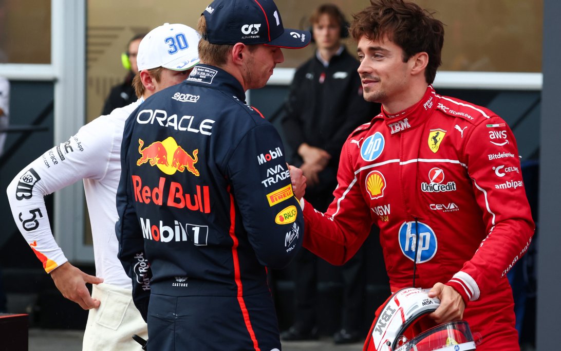 Verstappen Leclerc quali Baku