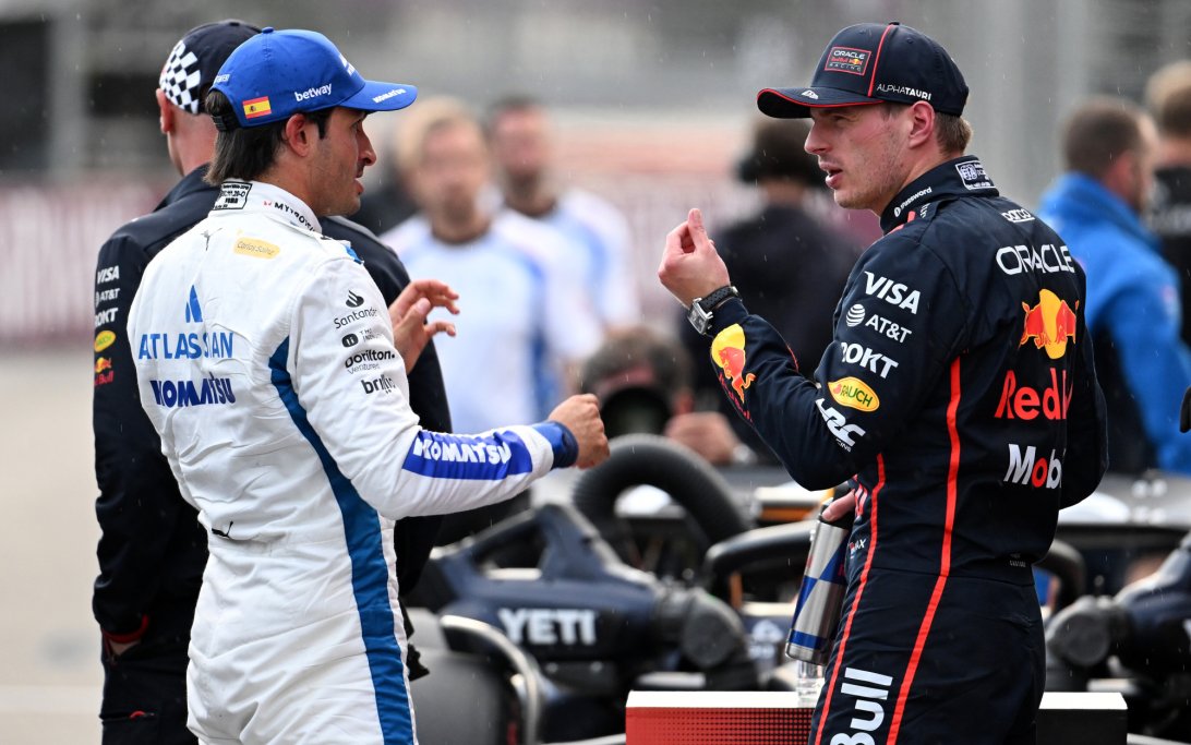 Verstappen Sainz Baku Quali