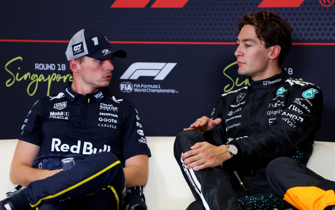 Verstappen Russell Singapore quali
