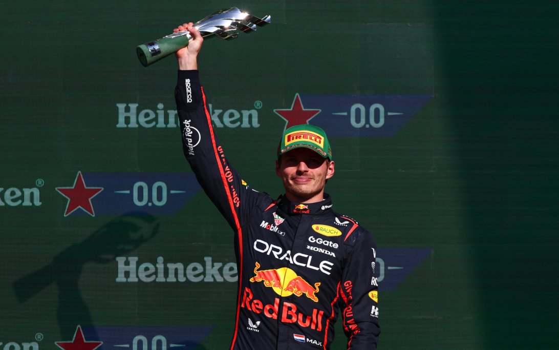 Verstappen Mexico podium