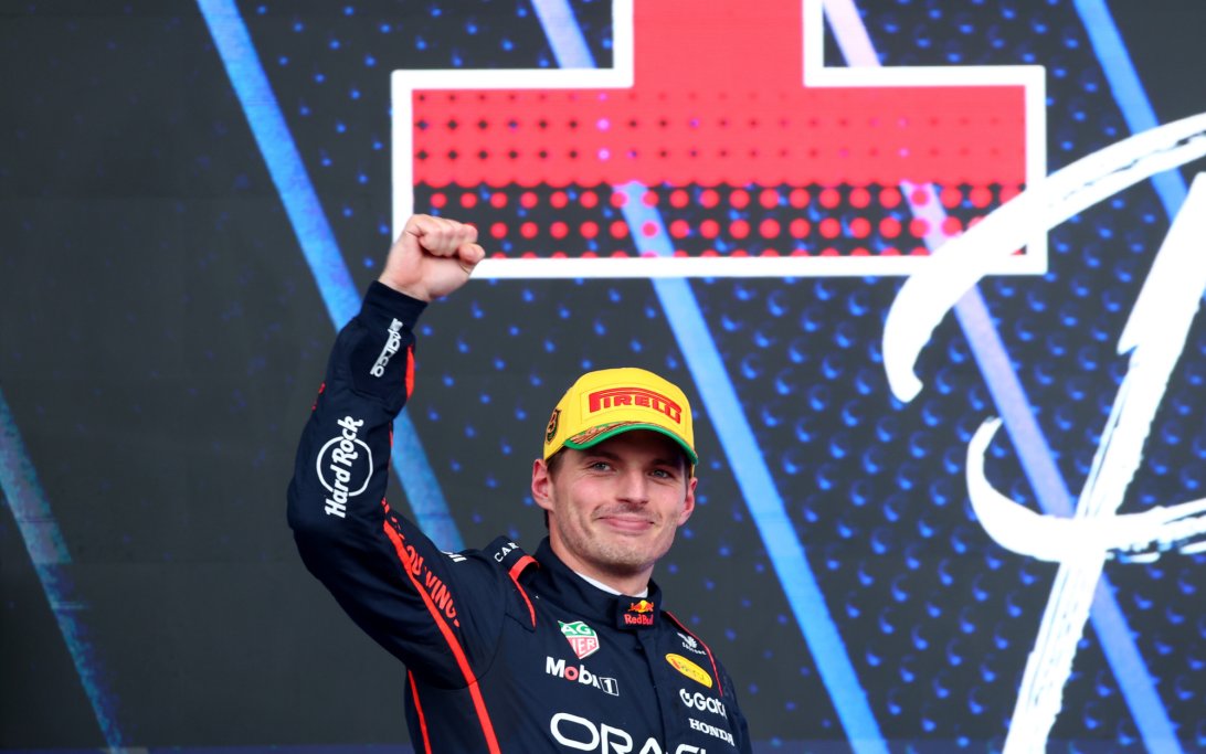 Verstappen Brazil podium