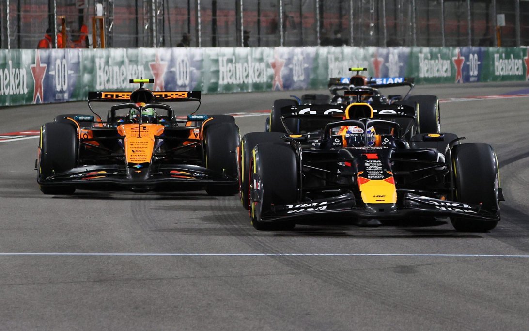 Verstappen Norris Las Vegas Start