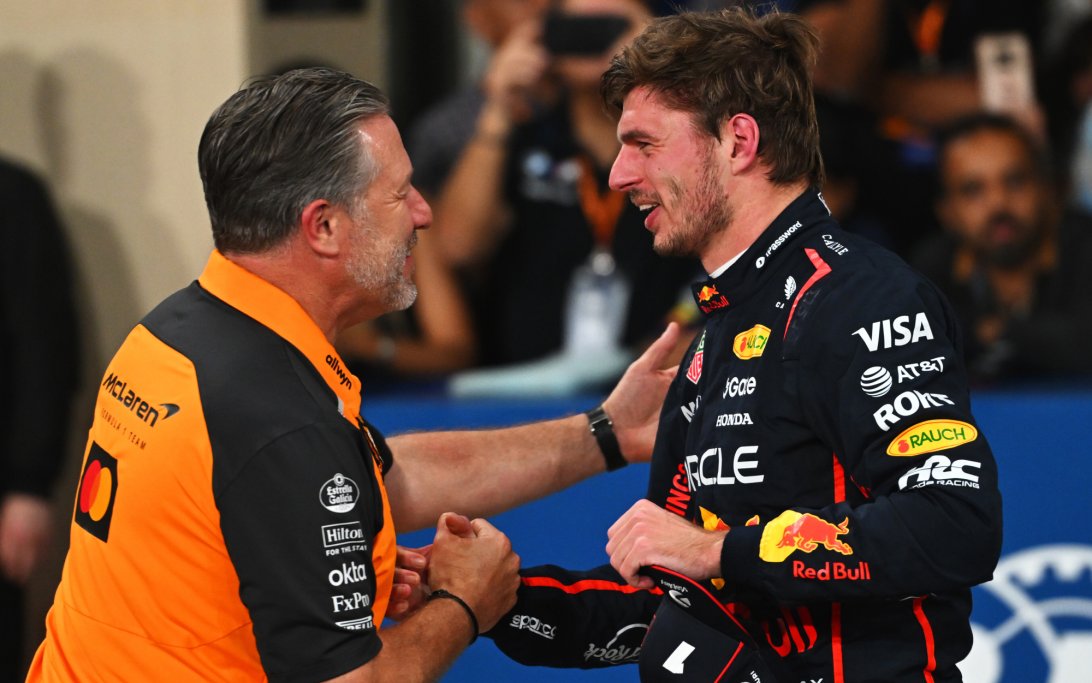 Zak Brown Verstappen Abu Dhabi pole