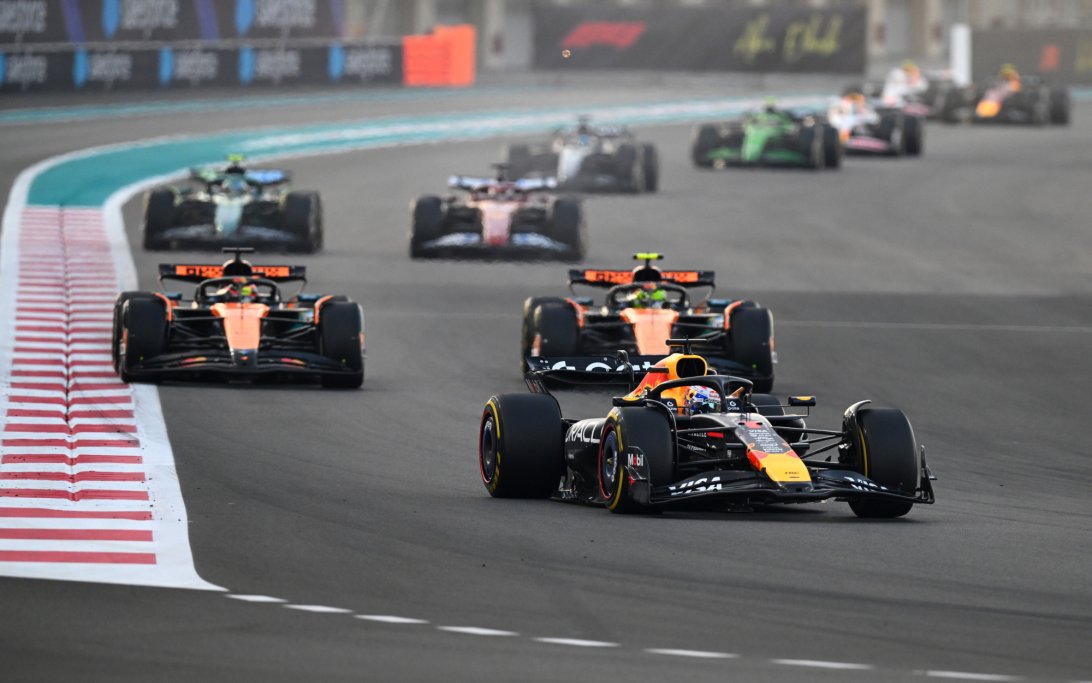 Verstappen Norris Piastri Abu Dhabi race