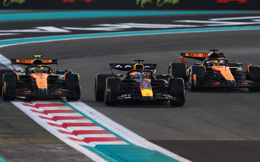 Verstappen Norris Piastri Abu Dhabi