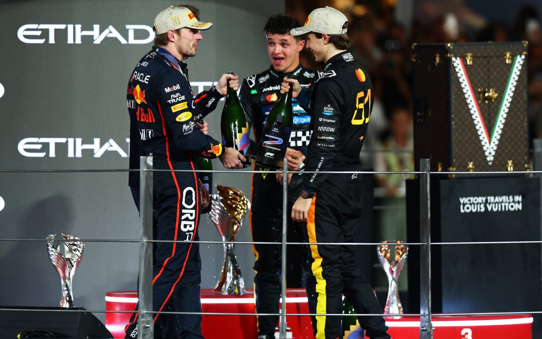 Verstappen Norris Piastri Abu dhabi
