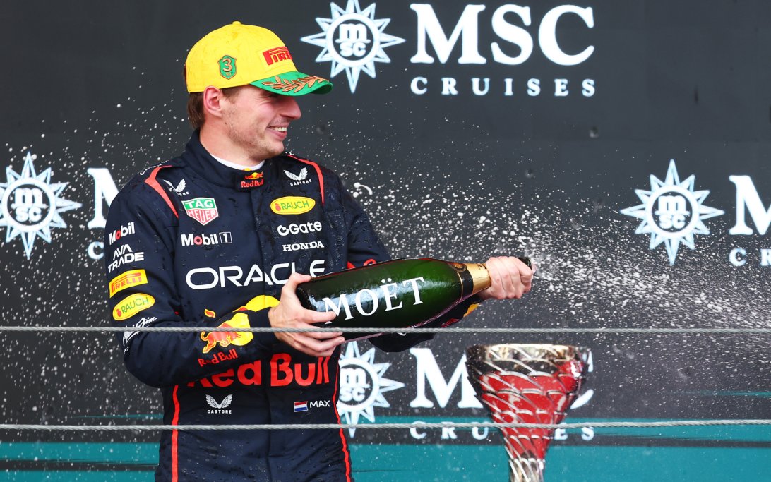 Verstappen Brazil podium
