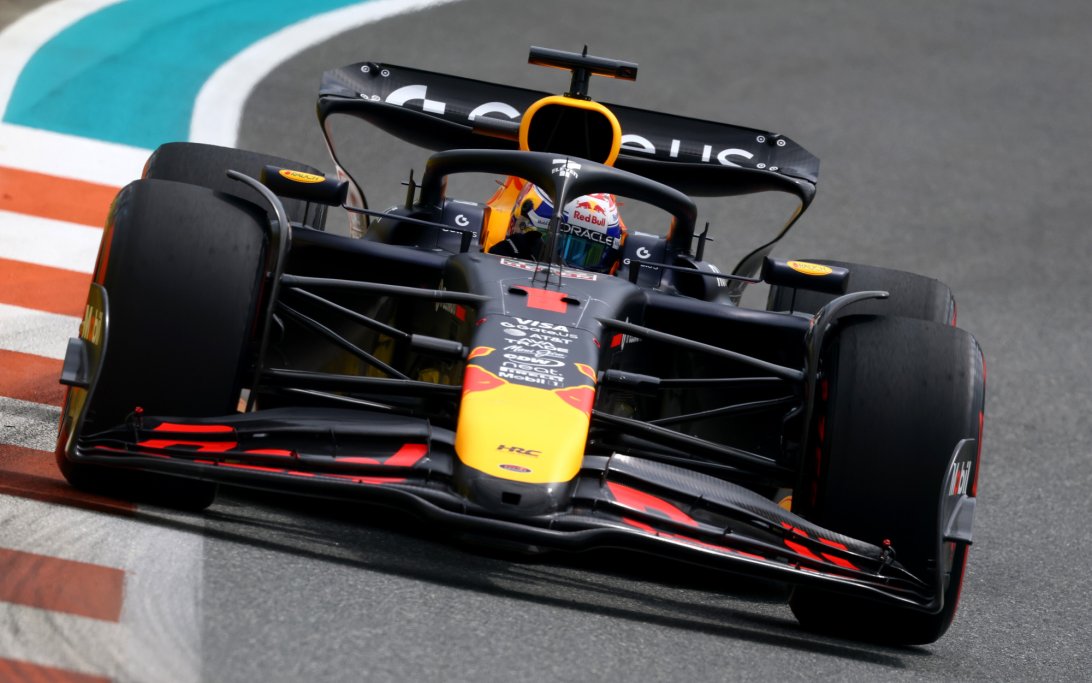 Verstappen GP Miami outlap