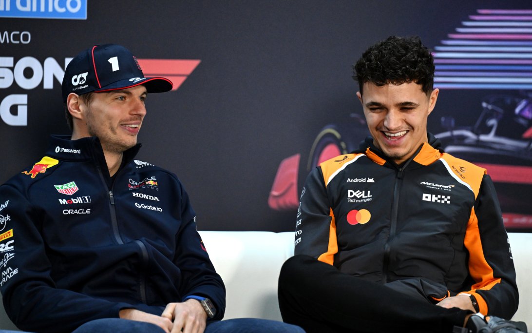 Verstappen Norris Bahrain Testing