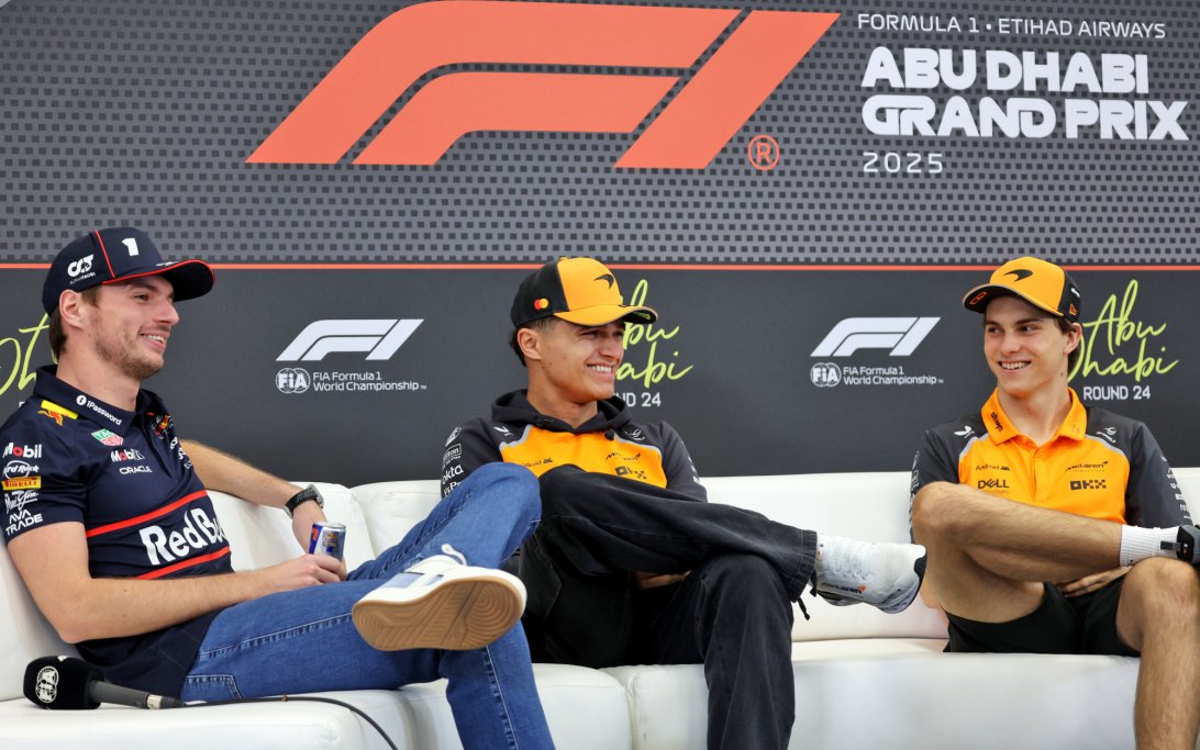 Verstappen Norris Piastri Abu Dhabi