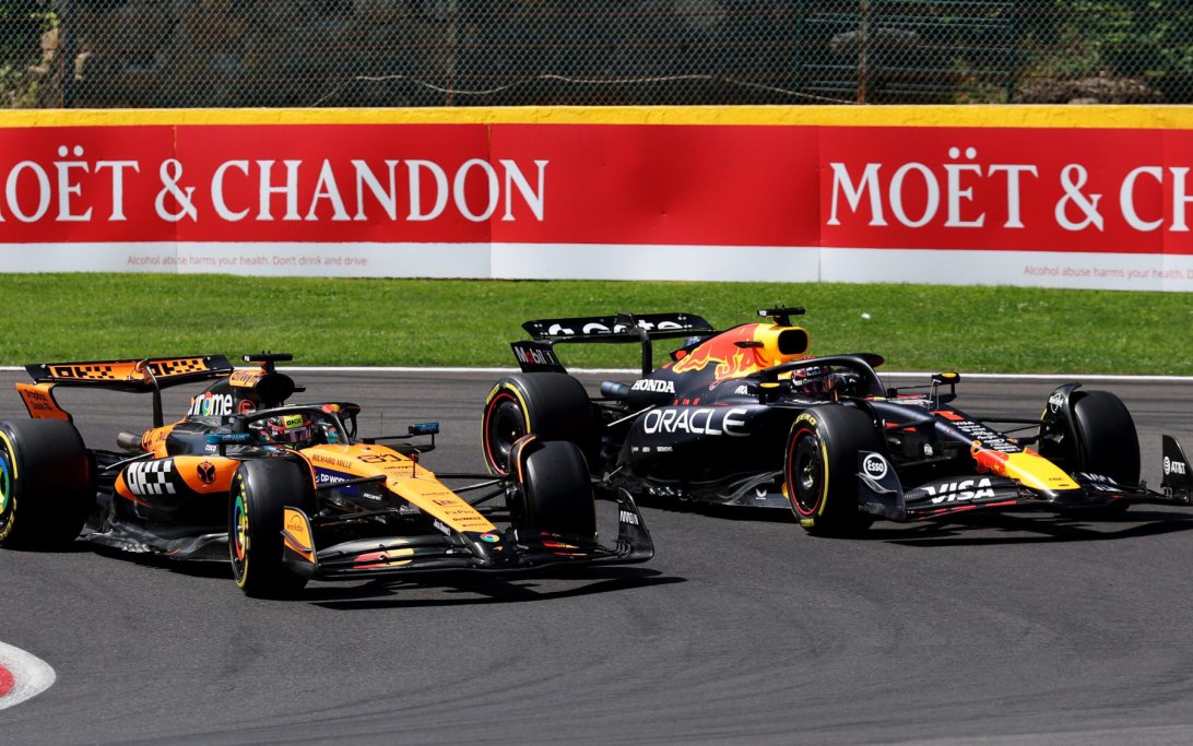 Verstappen Piastri Sprint Belgium