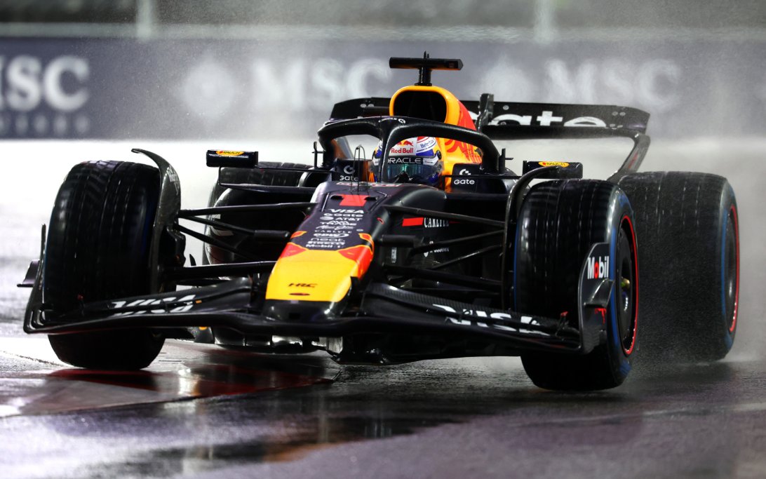 Verstappen Q Las Vegas wet