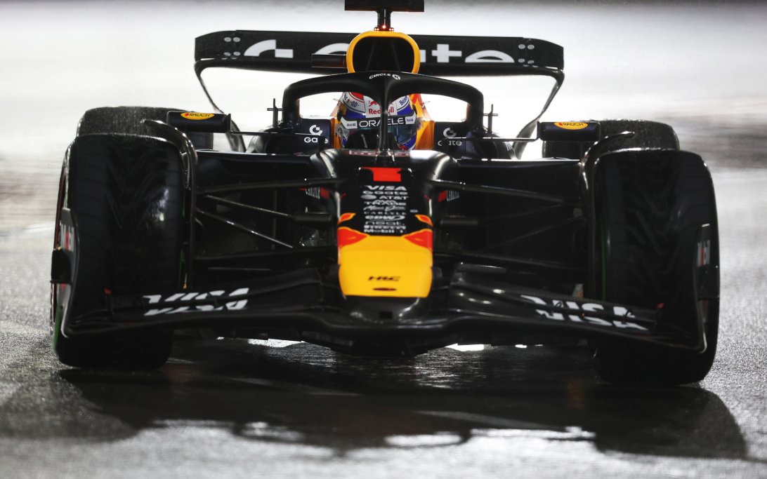 Verstappen Q Las Vegas wet