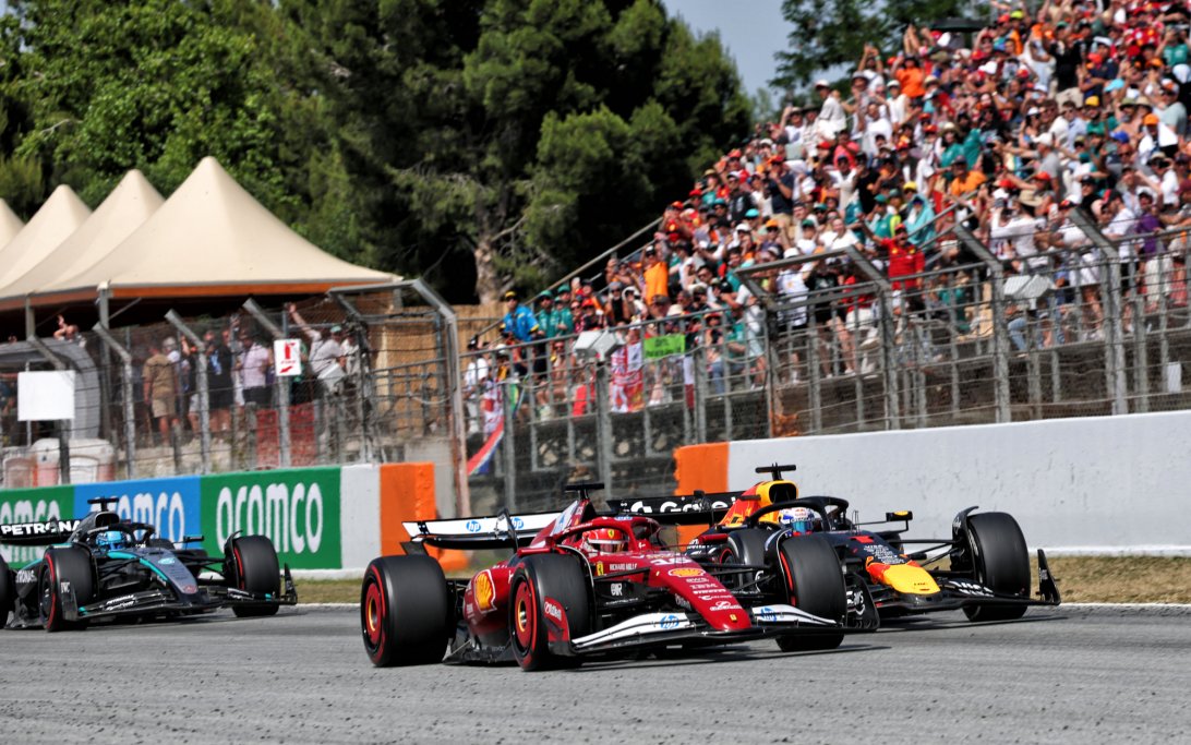 Verstappen Spain Leclerc