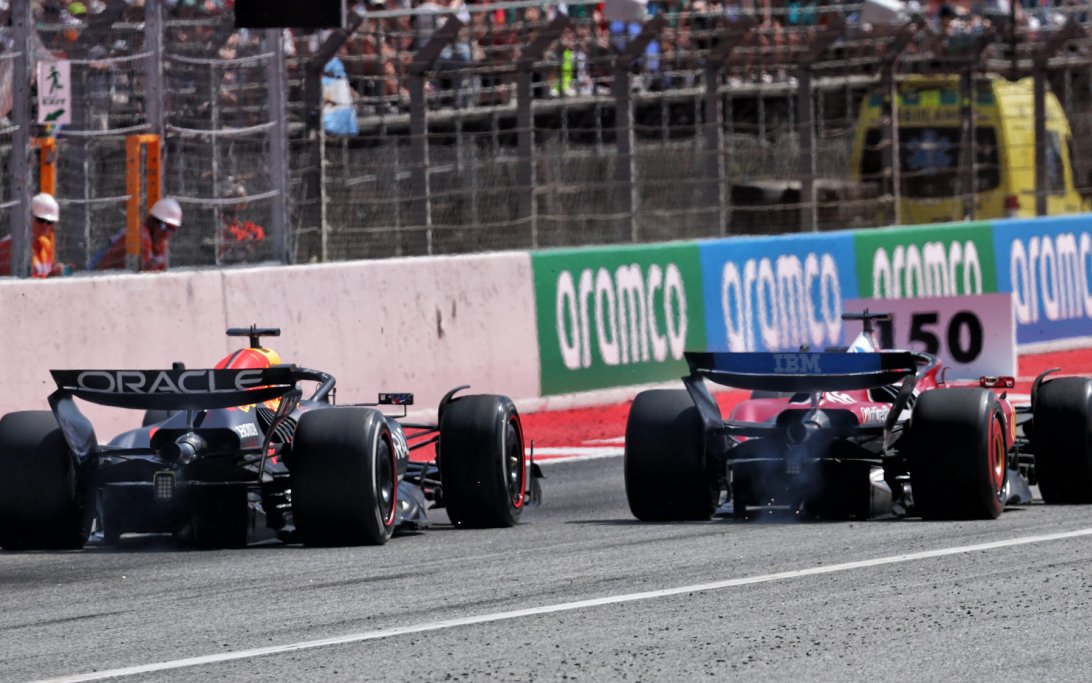 Verstappen Spain Leclerc