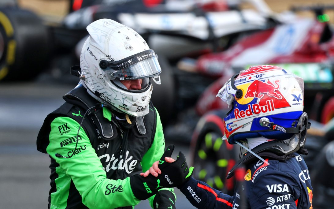 Verstappen Hulkenberg P3 Silverstone race