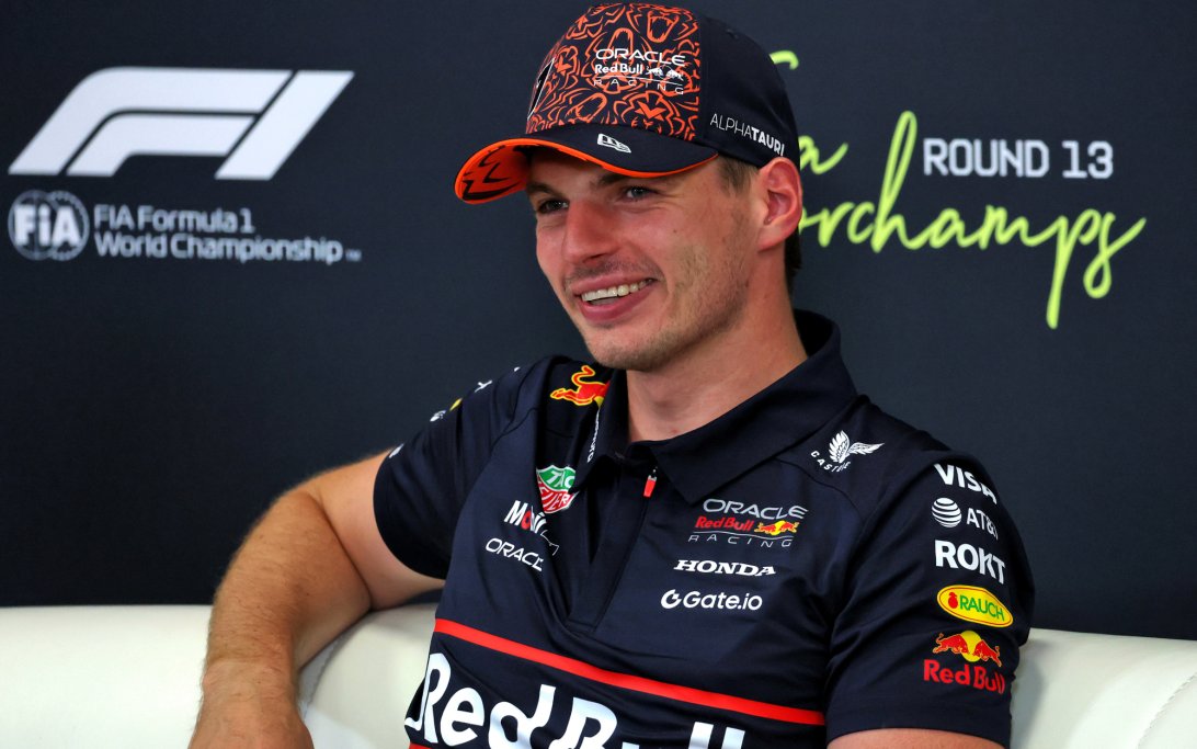 Verstappen Belgium sprint top three presser