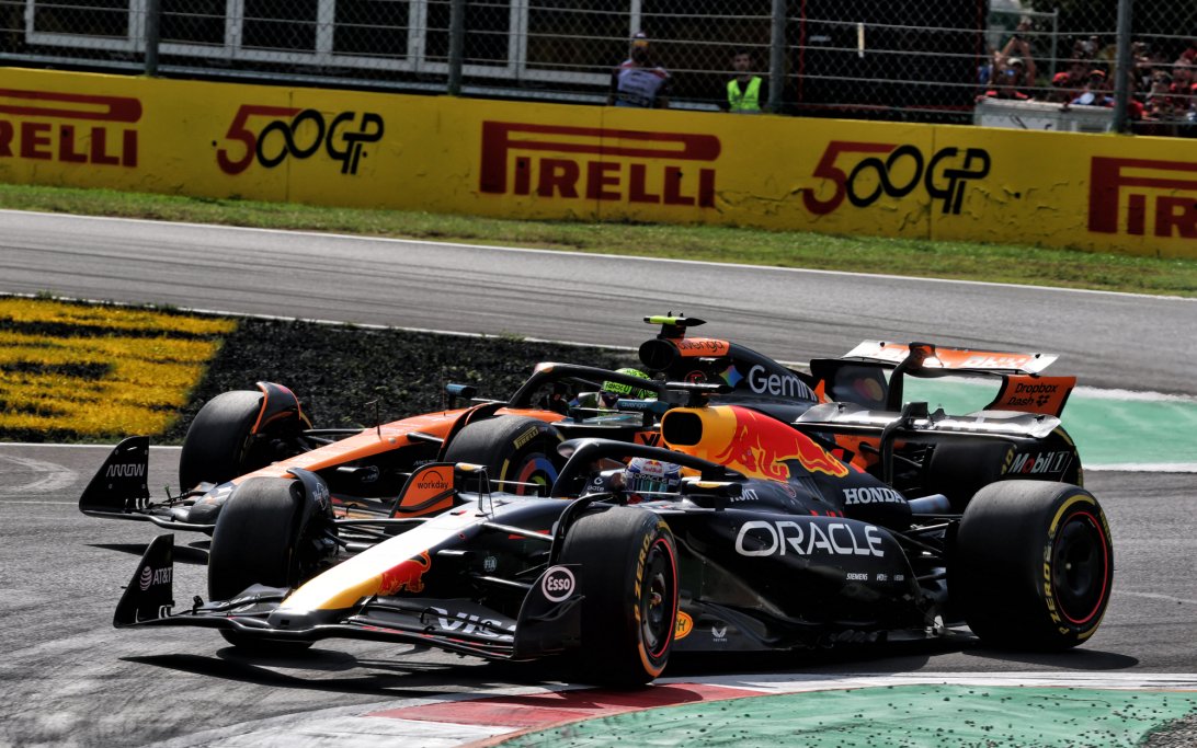 Verstappen Norris Monza race