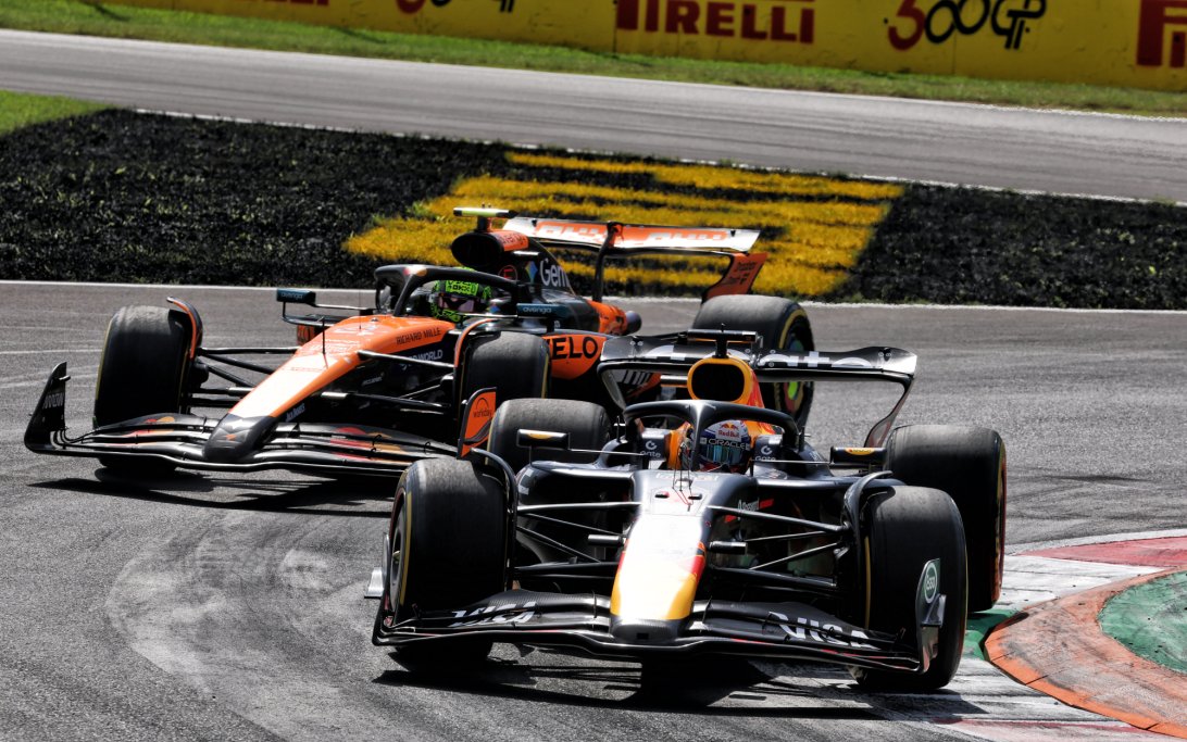 Verstappen Norris Monza race