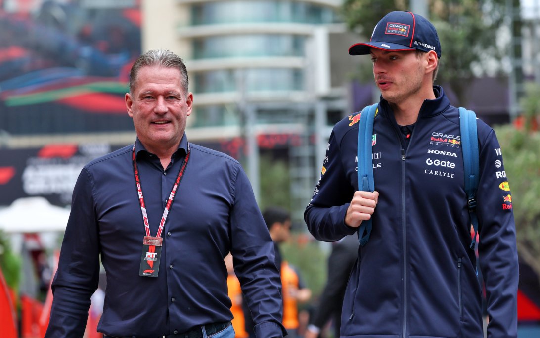 Max and Jos Verstappen Baku Saturday