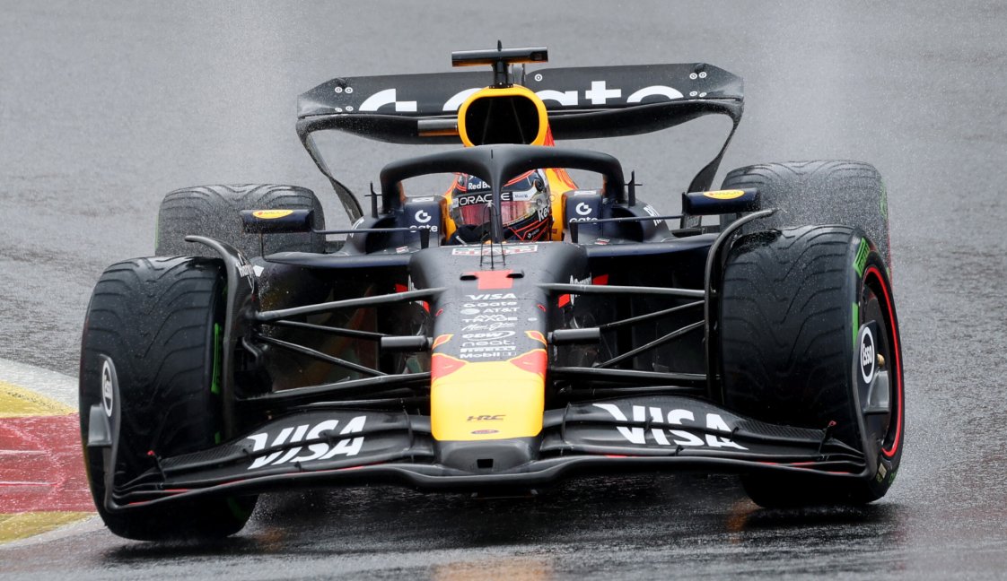 Verstappen race Belgium wet