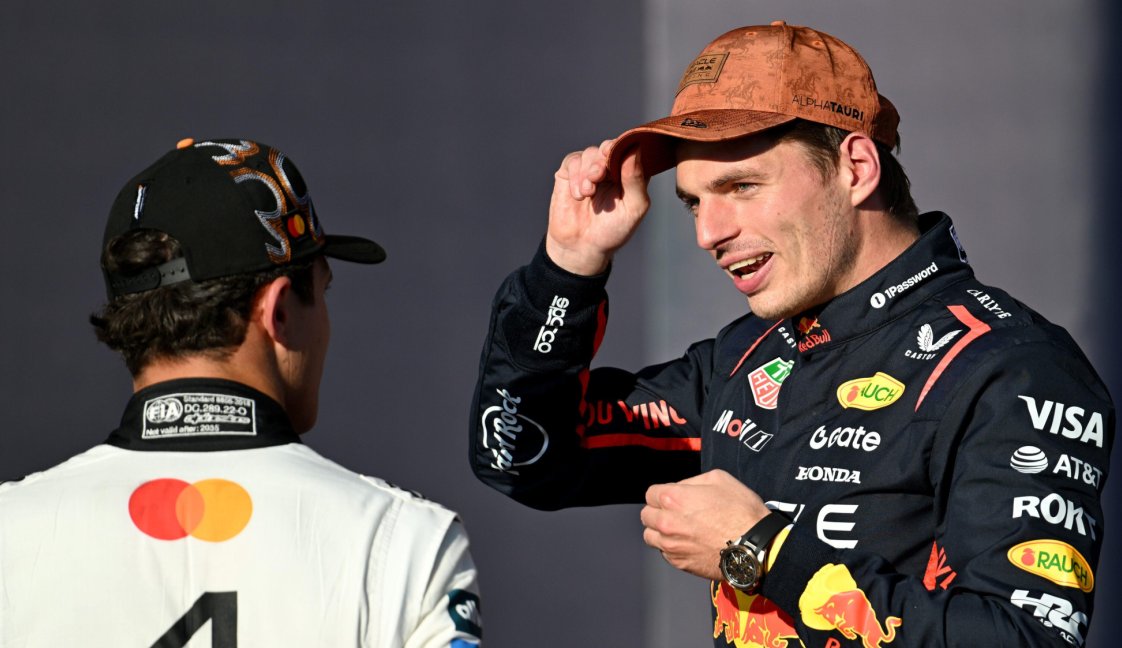 Verstappen Norris post Q Austin