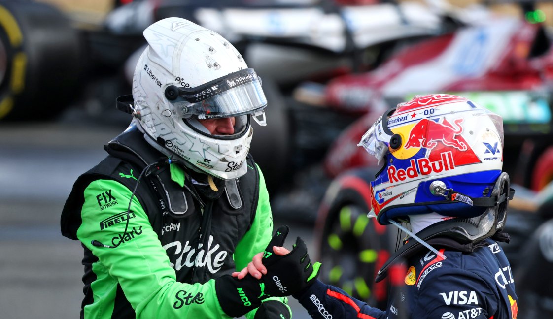Verstappen Hulkenberg P3 Silverstone race