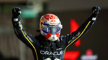 Verstappen bekroont fraaie mijlpaal met Honda in Las Vegas