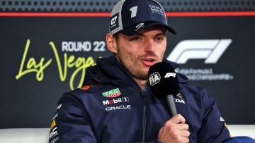 Verstappen reageert gevat op potentiële regentombola in Las Vegas
