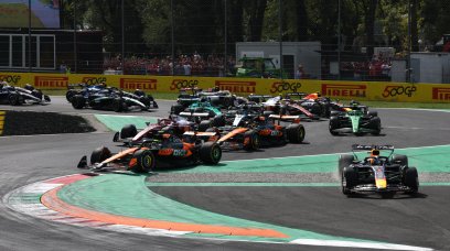 Verstappen Norris Monza race start