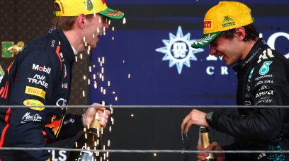 Antonelli Verstappen podium Brazil