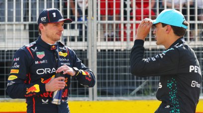 Verstappen Russell Canada Q