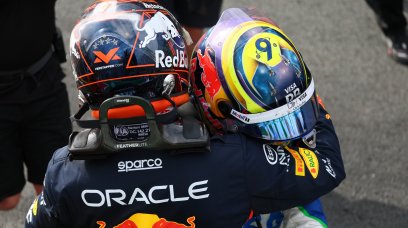 Verstappen Hadjar Zandvoort race