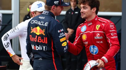 Verstappen Leclerc quali Baku