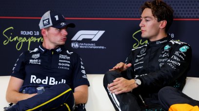 Verstappen Russell Singapore quali