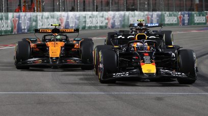 Verstappen Norris Las Vegas Start