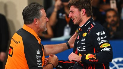 Zak Brown Verstappen Abu Dhabi pole
