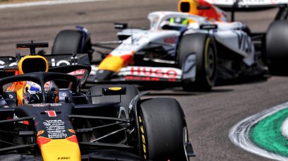 Verstappen Hadjar Imola